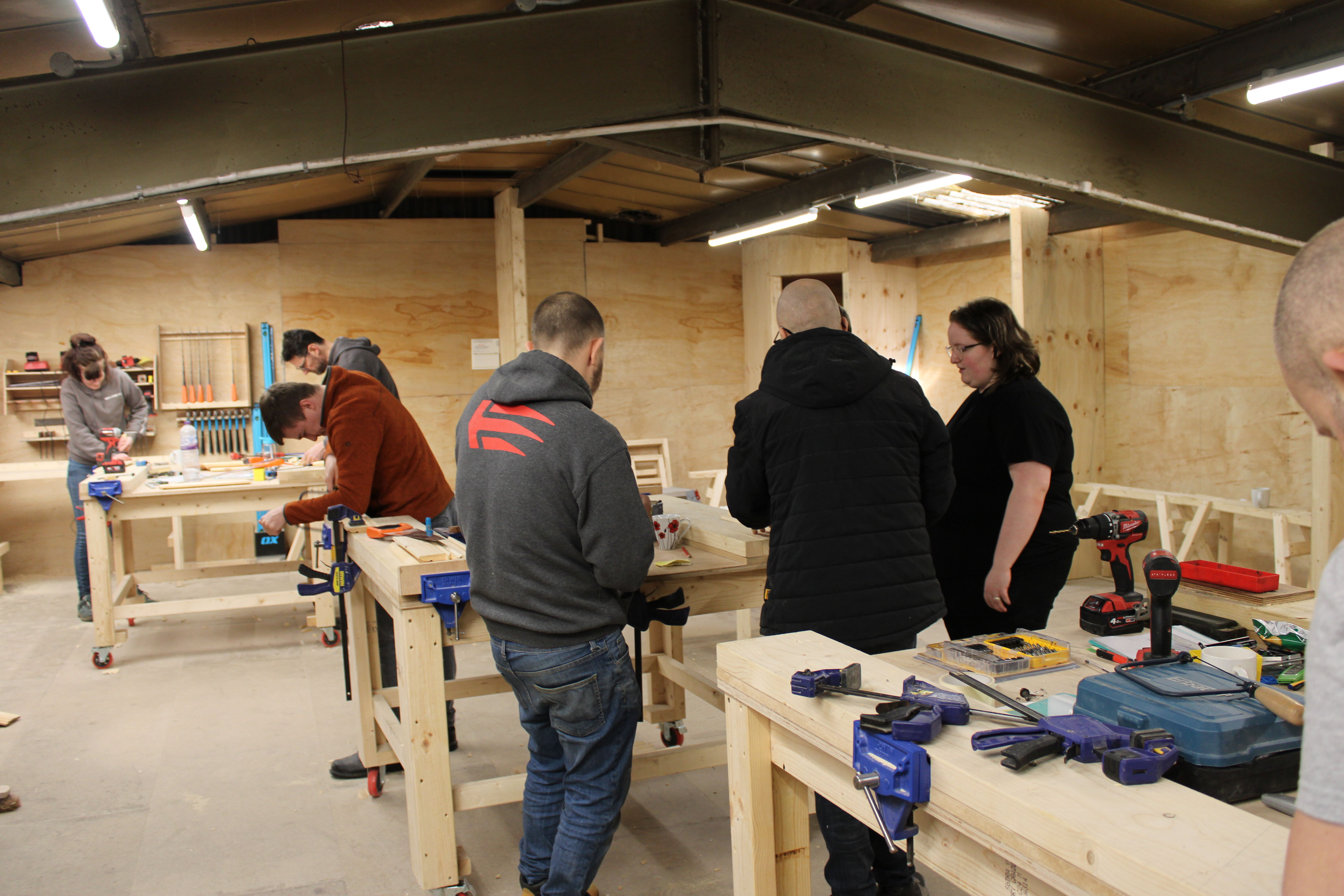CBWA Students at Carpentry Course